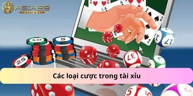 Cách Chơi Tài Xỉu 2 Các loại cược trong tài xỉu